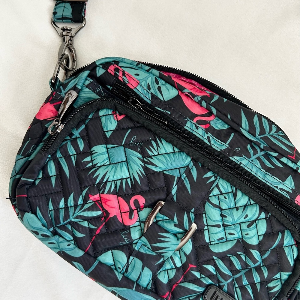 Trendy Tropical Print Crossbody Bag